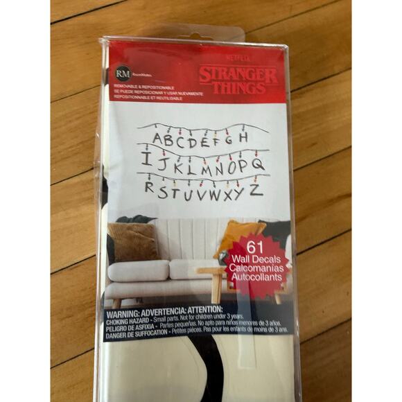 NWT Stranger Things Lights Wall Decal Set - Picture 2 of 5